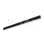 Luminaria lineal LED colgante 40W SAMSUNG Chip cuerpo negro 6400K 1200x35x67mm - 3