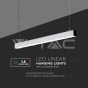 LED Linear Light SAMSUNG Chip 40W Hanging Suspension White Body 4000K 1200x50x65mm - 5