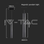 Lámpara Colgante Magnética LED 15W 3000K Cuerpo Negro - 6