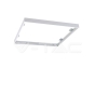 Aluminium Frame 600 x 600 Screw Fixed White - 1