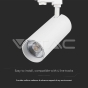 30W LED COB Tracklight 3 in 1 White Body - 4