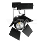 Foco LED en Carril 33W SAMSUNG CHIP Cuerpo Negro 4000K - 5