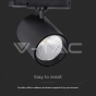 35W LED Tracklight Aluminum 4000K Black Body - 4