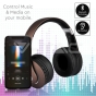 Auriculares inálambricos Bluetooth diadema ajustable 500mAh marrones W/BAG - 4