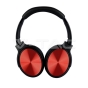 Auriculares inálambricos Bluetooth cascos plegables 500mAh rojos W/BAG - 3