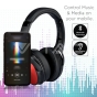 Auriculares inálambricos Bluetooth cascos plegables 500mAh rojos W/BAG - 5