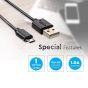 Micro cable USB 1 m. Negro Pearl Series - 3