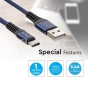 Cable USB 1m. Tipo C Azul Gold Series - 3