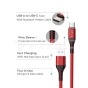 Cable USB 1m. Tipo C Rojo Gold Series - 2