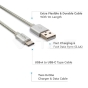 1m. Type C USB Cable Silver Platinum Series - 2