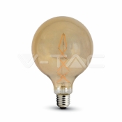 LED Bulb 8W Filament E27 G125 Amber Warm White