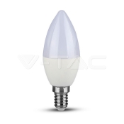 LED Bulb SAMSUNG Chip 7W E14 Plastic Candle 6400K