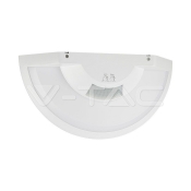 Lámpara LED 10W con Sensor PIR SAMSUNG Chip 3in1 IP54 Cuerpo Blanco