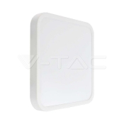 Foco Techo LED 18W SAMSUNG Chip 4000K Cuadrado Marco Blanco IP44