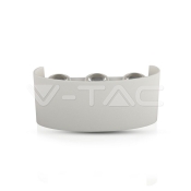 Aplique de pared 5W LED arriba y abajo cuerpo blanco IP54 3000K