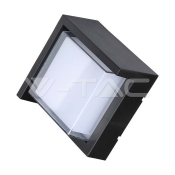 Aplique LED 7W Sami-Frame Negro Cuadrado IP65 3000K