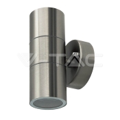 Aplique de pared 2xGU10 cuerpo de acero IP44