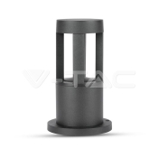 Lámpara de jardín 10W LED cuerpo negro altura 25cm 6400K