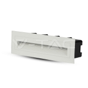 Lámpara de peldaño 6W LED cuerpo blanco 3000K