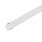 Kit de montaje para tiras de LED de aluminio con difusor opaco 2000 x 23.5 x 10mm