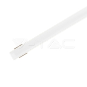 Kit de montaje para tiras de LED de aluminio con difusor blanco 2000 x 17.4 x 7mm