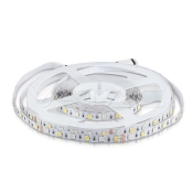 Tira LED 8W 5050 60 LEDs 12V IP20 RGB 4000K, rollo de 5m