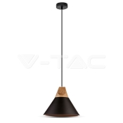 Modern Black Wooden Top Pendant Ф260