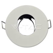 GU10 Housing Matt Round White