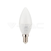 Bombilla LED SAMSUNG Chip 5.5W E14 C37 Plástico Regulable Vela 3000K