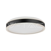 38W LED Designer Ceiling Light Round Black 4000K