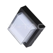 Lámpara de pared 7W LED cuerpo negro cuadrado 3000K