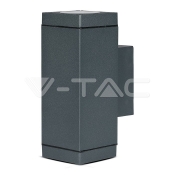 Lámpara de pared GU10 Luz Arriba & Abajo Gris