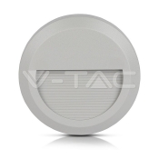 2W LED Steplight Grey Body Round Natural White