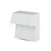 3W LED Steplight White Body Square Warm White