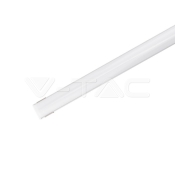 LED Strip Mounting Kit With Diffuser Aluminum 2000 x 15.8 x 15.8mm Milky