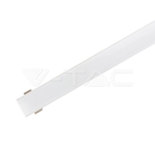 Kit de montaje para tiras de LED de aluminio con difusor blanco 2000 x 23.5 x 10mm