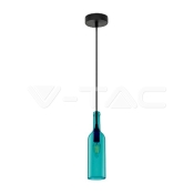 Bottle Pendant Light Blue