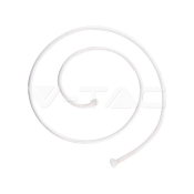 Cuerda de tela 2*0.75 mm Blanca