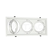 3 x AR111 Housing White