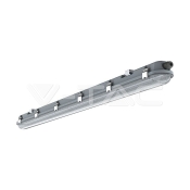 LED Waterproof Fitting M-Series 1200mm 36W 6400K Transparent SS Clip 120 lm/W