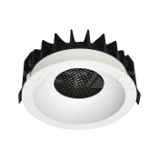 18W LED Honey Comb Downlight Bridgelux Chip 3in1 Anillo Blanco + Calefacción Negra